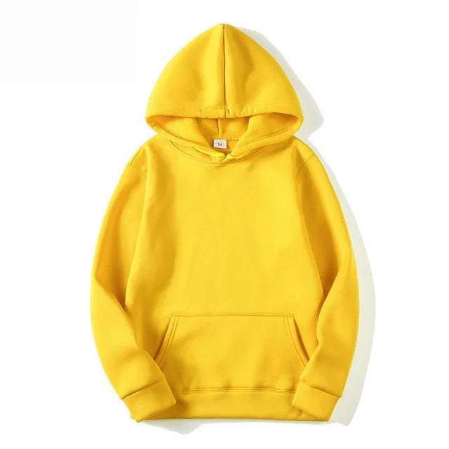 Glamour Garten | Unifarbener Kapuzenpullover Aus Baumwolle Für Frauen