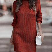 Glamour Garten | Langärmliges Damen Strickkleid