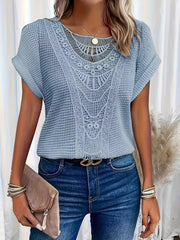 Elegantes Spitzen-T-Shirt mit stilvollen Details