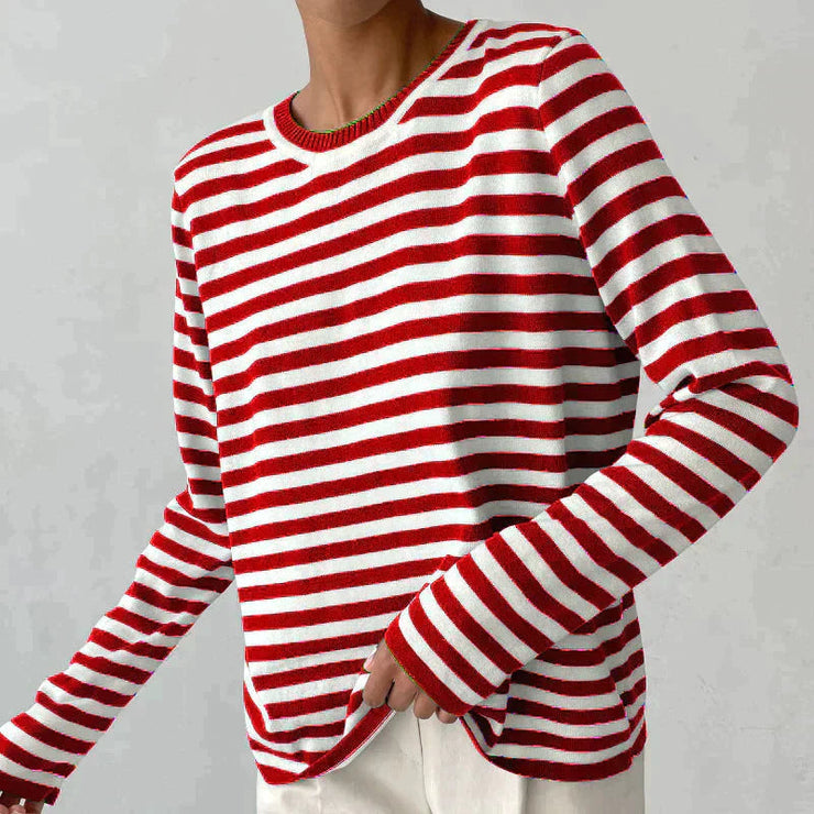 Glamour Garten | Gestreiftes T-Shirt Luxus Komfort Und Stil