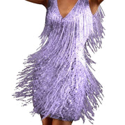 Sprudelnde Quasten Kleid