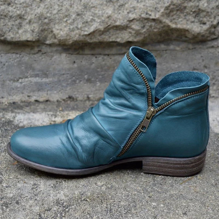 Glamour Garten | Elegante Lederstiefeletten