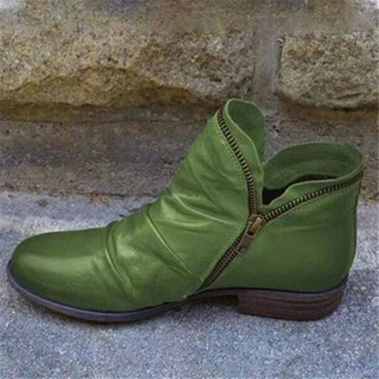 Glamour Garten | Elegante Lederstiefeletten