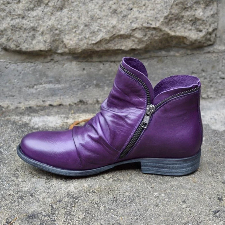 Glamour Garten | Elegante Lederstiefeletten