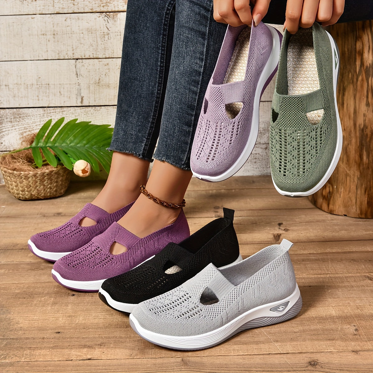 Orthopädische Slip-On-Schuhe für Damen