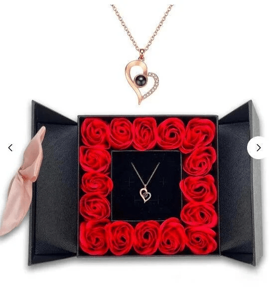 Glamour Garten™ Ich liebe dich Halskette in 100 Sprachen