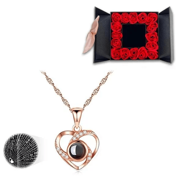 Glamour Garten™ Ich liebe dich Halskette in 100 Sprachen