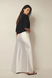 Satinrock mit hoher Taille - Anna
