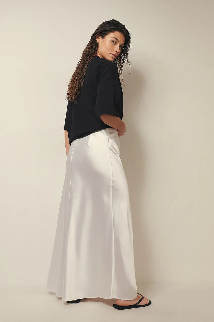 Satinrock mit hoher Taille - Anna