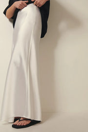 Satinrock mit hoher Taille - Anna