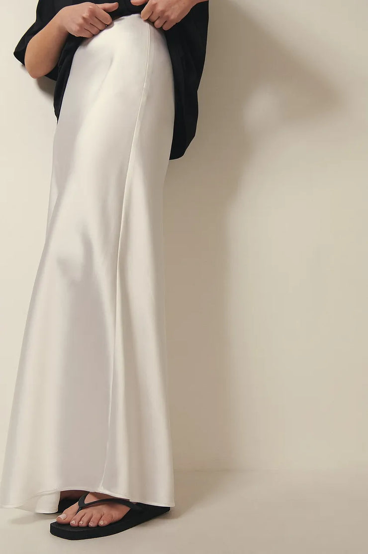 Satinrock mit hoher Taille - Anna