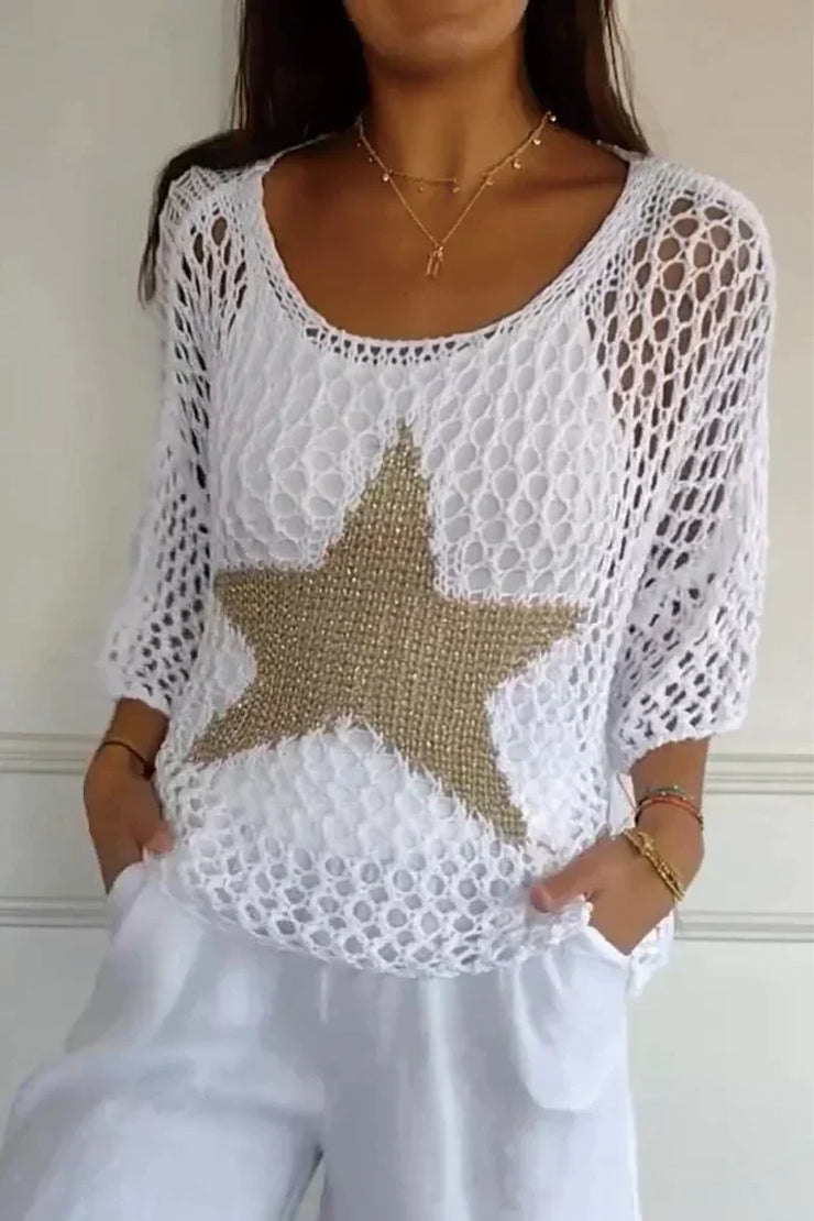 Glamour Garten | Gestricktes Stern-Oberteile