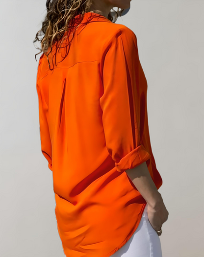 Marzia | Damen Lässig Hemd | Langarm