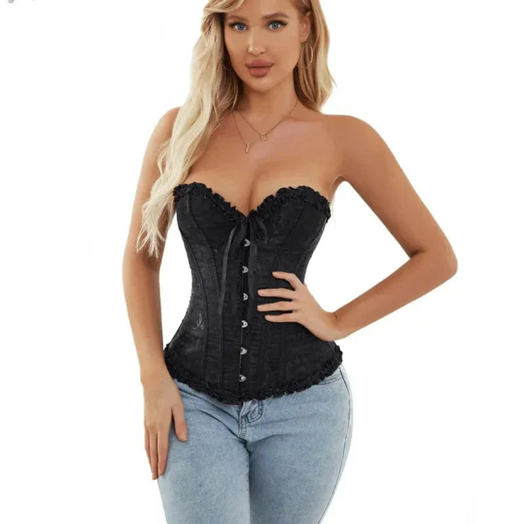 Glamour Garten Spitzenkorsett für Damen
