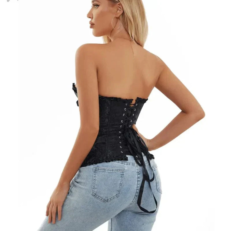Glamour Garten Spitzenkorsett für Damen