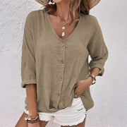 Glamour Garten | Stylisches T-Shirt mit V-Ausschnitt