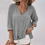 Glamour Garten | Stylisches T-Shirt mit V-Ausschnitt