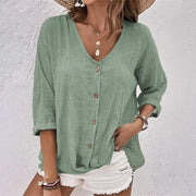 Glamour Garten | Stylisches T-Shirt mit V-Ausschnitt