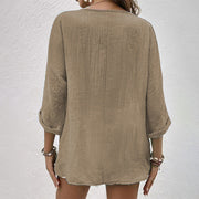 Glamour Garten | Stylisches T-Shirt mit V-Ausschnitt
