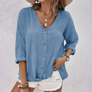 Glamour Garten | Stylisches T-Shirt mit V-Ausschnitt