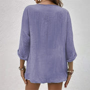 Glamour Garten | Stylisches T-Shirt mit V-Ausschnitt