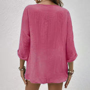 Glamour Garten | Stylisches T-Shirt mit V-Ausschnitt