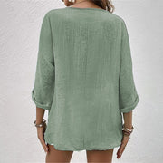 Glamour Garten | Stylisches T-Shirt mit V-Ausschnitt