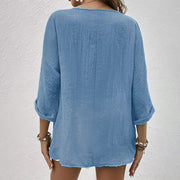 Glamour Garten | Stylisches T-Shirt mit V-Ausschnitt