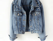 Glamour Garten | Frauen Denim Jacke Pearl